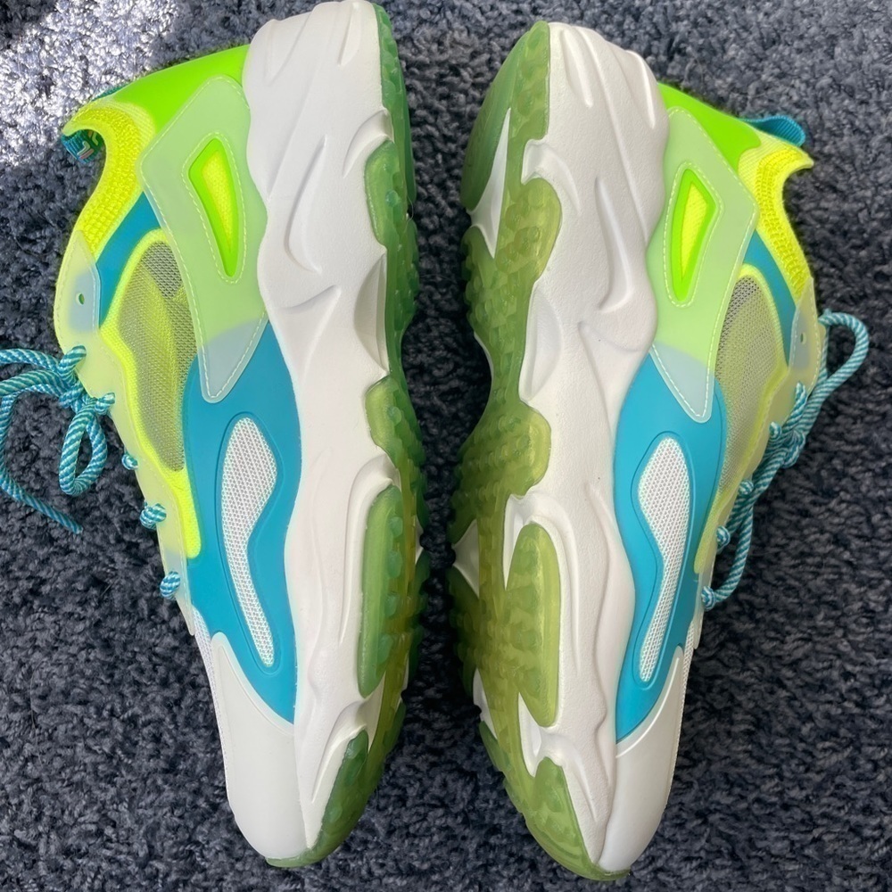 FILA Ray Tracer Patchwork Neon Sneaker Women’s 7.5 - Picture 4 of 9